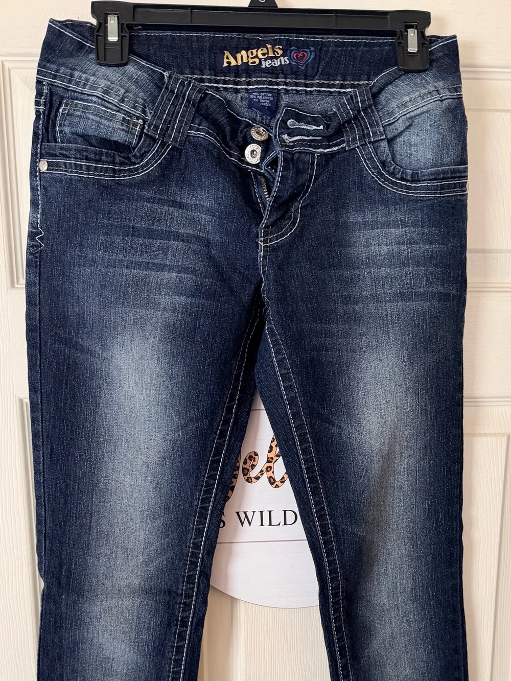 Angels Skinny Jeans in Dark Blue Wash